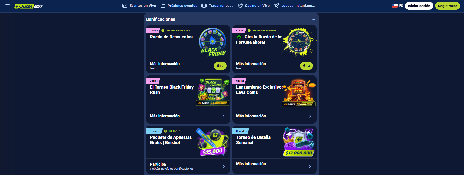 Ofertas y promociones del casino Jugabet Ofertas y promociones Jugabet