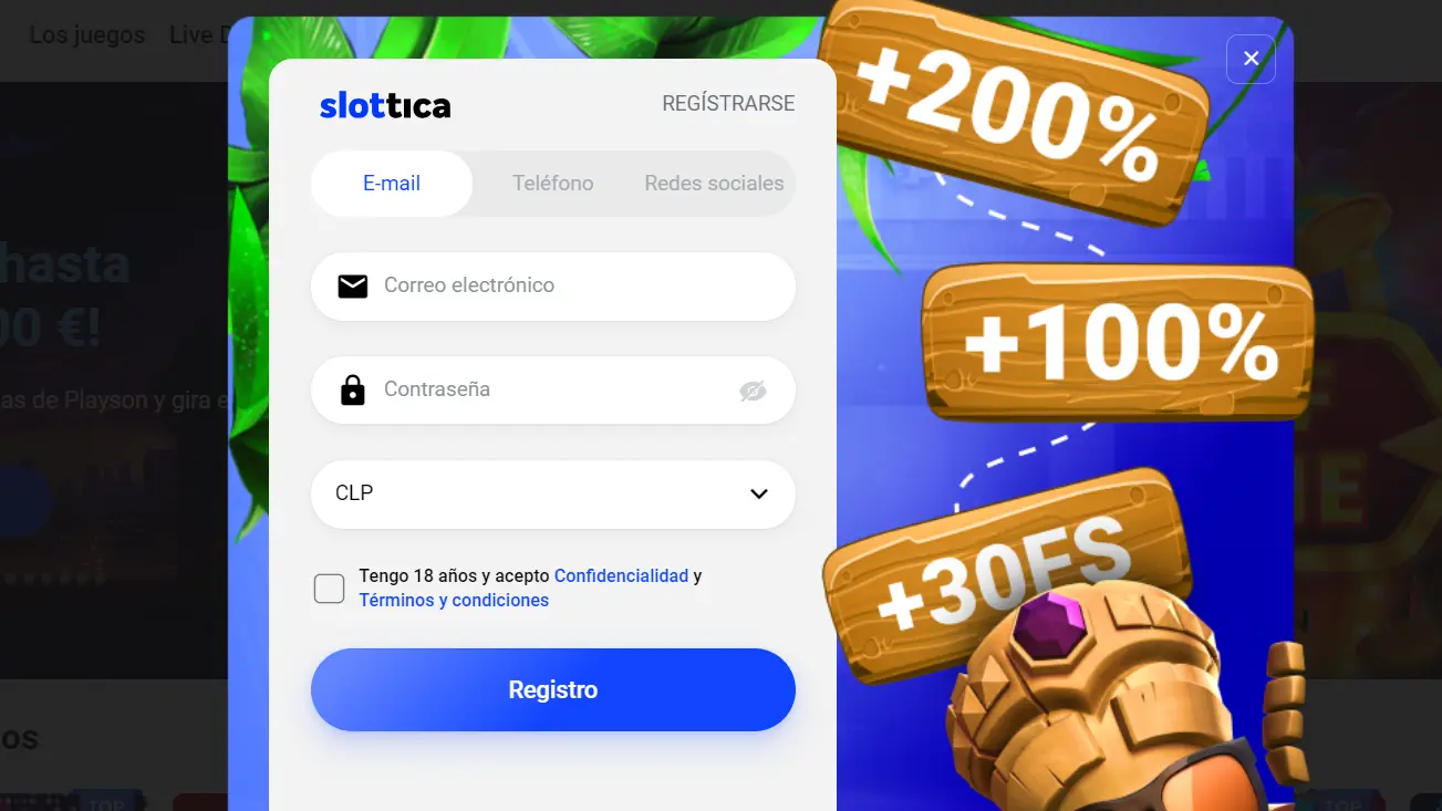 Elegí como registrarte formulario registro